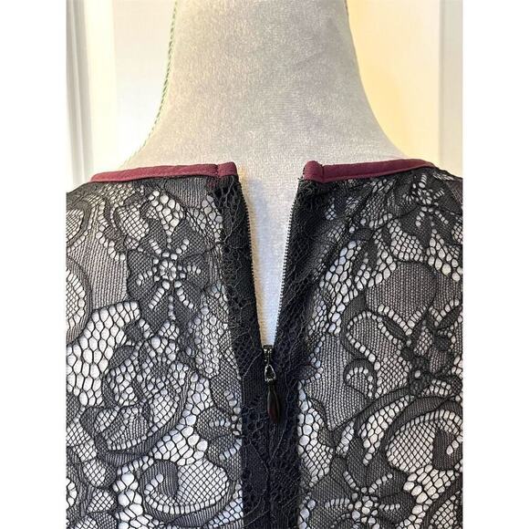 BCBGeneration Women's Fit-and-Flare Dress Size 4 Knee Length Lace Grunge Gothic - Picture 7 of 13